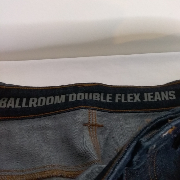 SOLD Duluth Trading NWOT Men's Indigo Ballroom Double Flex Slim Fit Jeans 36x32 - Picture 3 of 14